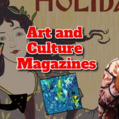 Text shows article title: "Art and culture magazines".