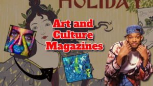 Text shows article title: "Art and culture magazines".